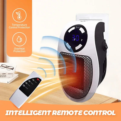 EU Home Mini Heater Multi-function Wall Mount Rapid Heating Intelligent Constant Temperature Low Noise Power Off Protection