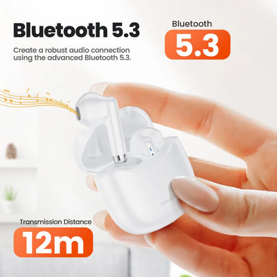 Toocki Wireless Bluetooth Headphones TWS BT5.3 Earphones IPX4 Waterproof Mini Earbuds For Xiaomi Huawei Redmi iPhone 14 15 16