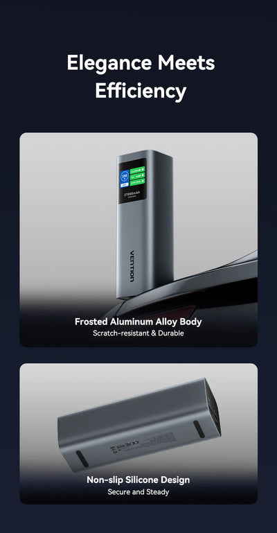 Vention 27000mAh Power Bank Portable 140W PD External Battery PowerBank for iPad Xiaomi Laptop Notebook Macbook Pro Fast Charge