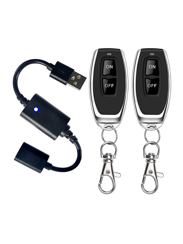 DC 5V USB Wireless RF Remote Control Switch Driver Power ON OFF For LED Light Strip Reading Lamp Light Fan