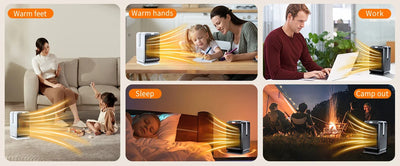 Portable Desktop PTC quick heating shaking head electric both cooling and heating small household With Remote Control 1000W