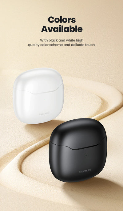 Toocki Wireless Bluetooth Headphones TWS BT5.3 Earphones IPX4 Waterproof Mini Earbuds For Xiaomi Huawei Redmi iPhone 14 15 16