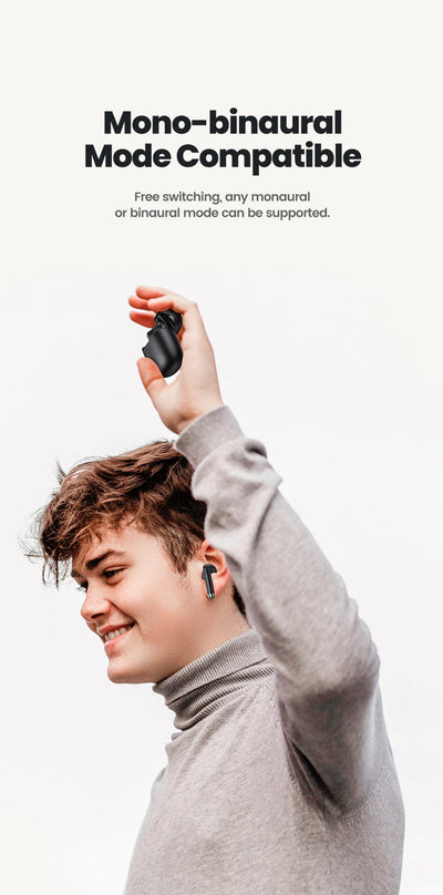 Toocki Wireless Bluetooth Headphones TWS BT5.3 Earphones IPX4 Waterproof Mini Earbuds For Xiaomi Huawei Redmi iPhone 14 15 16