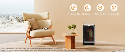 Portable Desktop PTC quick heating shaking head electric both cooling and heating small household With Remote Control 1000W