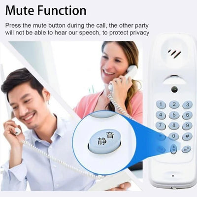 Corded Phone Relephone Fixed Landline Phones for Seniors Desk/Wall Mountable Telephone Home Offices Widely Used