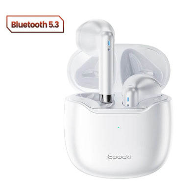 Toocki Wireless Bluetooth Headphones TWS BT5.3 Earphones IPX4 Waterproof Mini Earbuds For Xiaomi Huawei Redmi iPhone 14 15 16