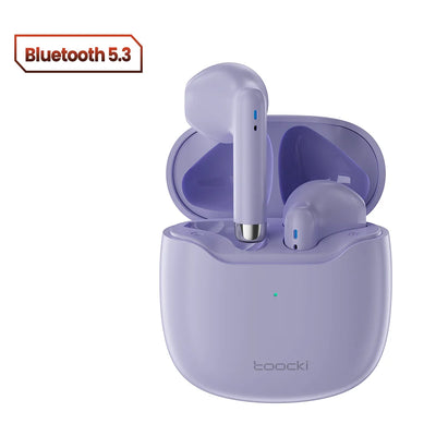 Toocki Wireless Bluetooth Headphones TWS BT5.3 Earphones IPX4 Waterproof Mini Earbuds For Xiaomi Huawei Redmi iPhone 14 15 16