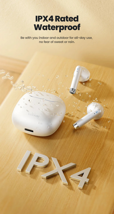 Toocki Wireless Bluetooth Headphones TWS BT5.3 Earphones IPX4 Waterproof Mini Earbuds For Xiaomi Huawei Redmi iPhone 14 15 16