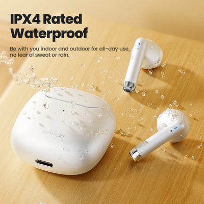 Toocki Wireless Bluetooth Headphones TWS BT5.3 Earphones IPX4 Waterproof Mini Earbuds For Xiaomi Huawei Redmi iPhone 14 15 16